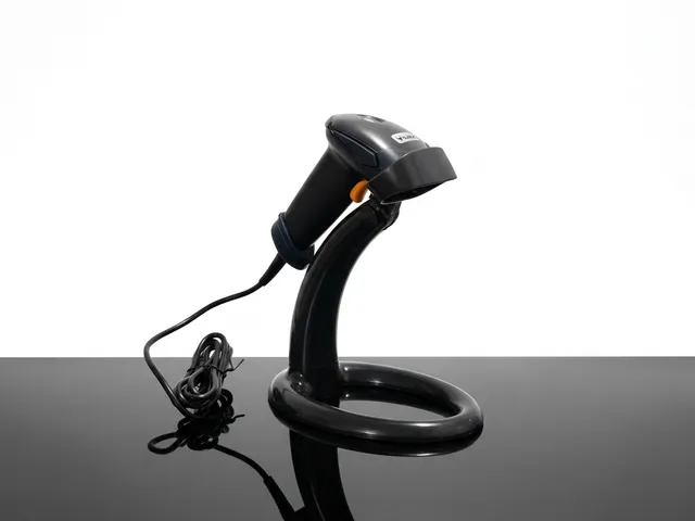 AUROK BR1000, 1D Wired Barcode Scanner with Stand product photography