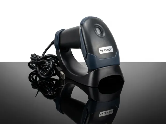 AUROK BR1000, 1D Wired Barcode Scanner product photography