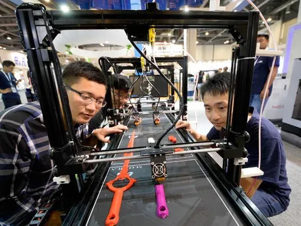 Additive manufacturing support used for tooling and barcode printer parts