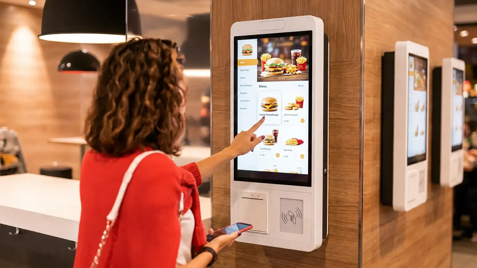 AUROK IDT2 21.5 inch Android wall-hanging touch terminal promotional view