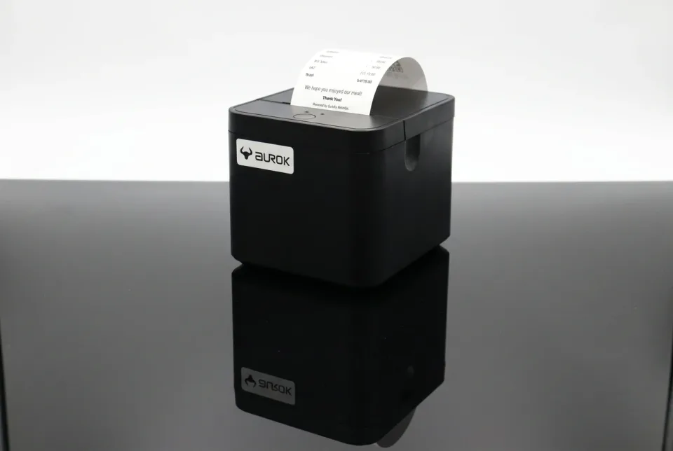 AUROK RP3200 58mm desktop thermal receipt printer promotional view